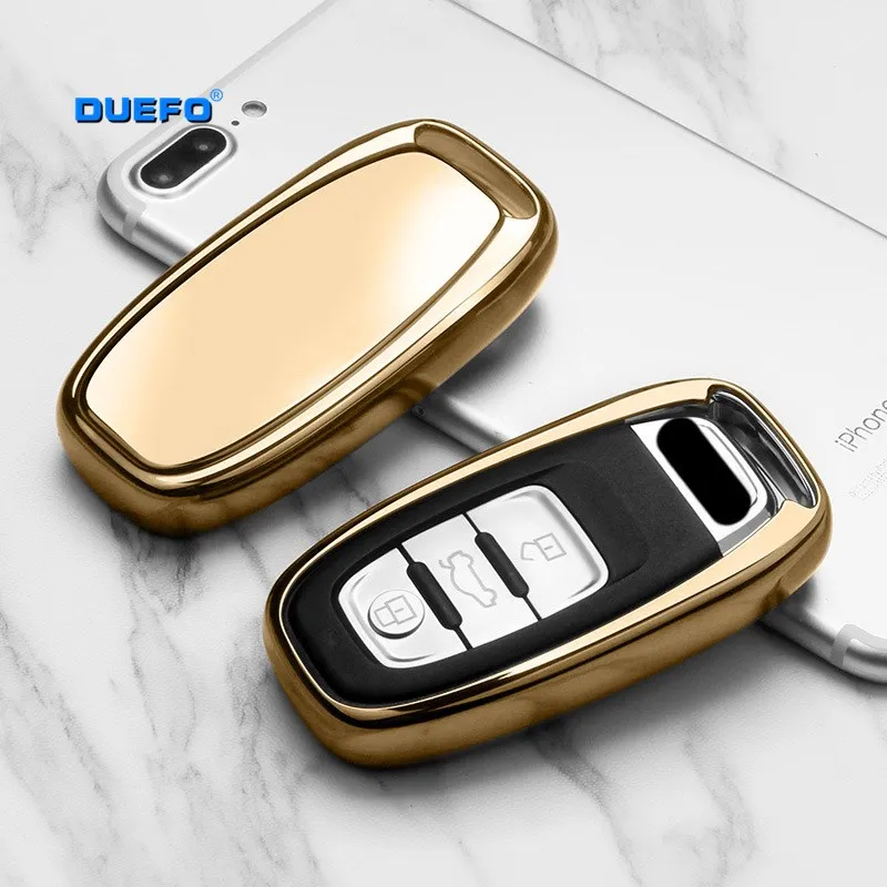 Мягкий ТПУ чехол для автомобильного ключа AUDI A4 A5 A6 B6 B7 B8 A7 A8 Q5 Q7 R8 TT S5 S6 S7 S8 A8L SQ5