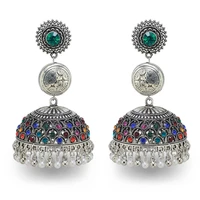 boho ethnic drop earrings for women vintage indian tibetan jewelry tribe bohemia boho bell earrings tassel earrings