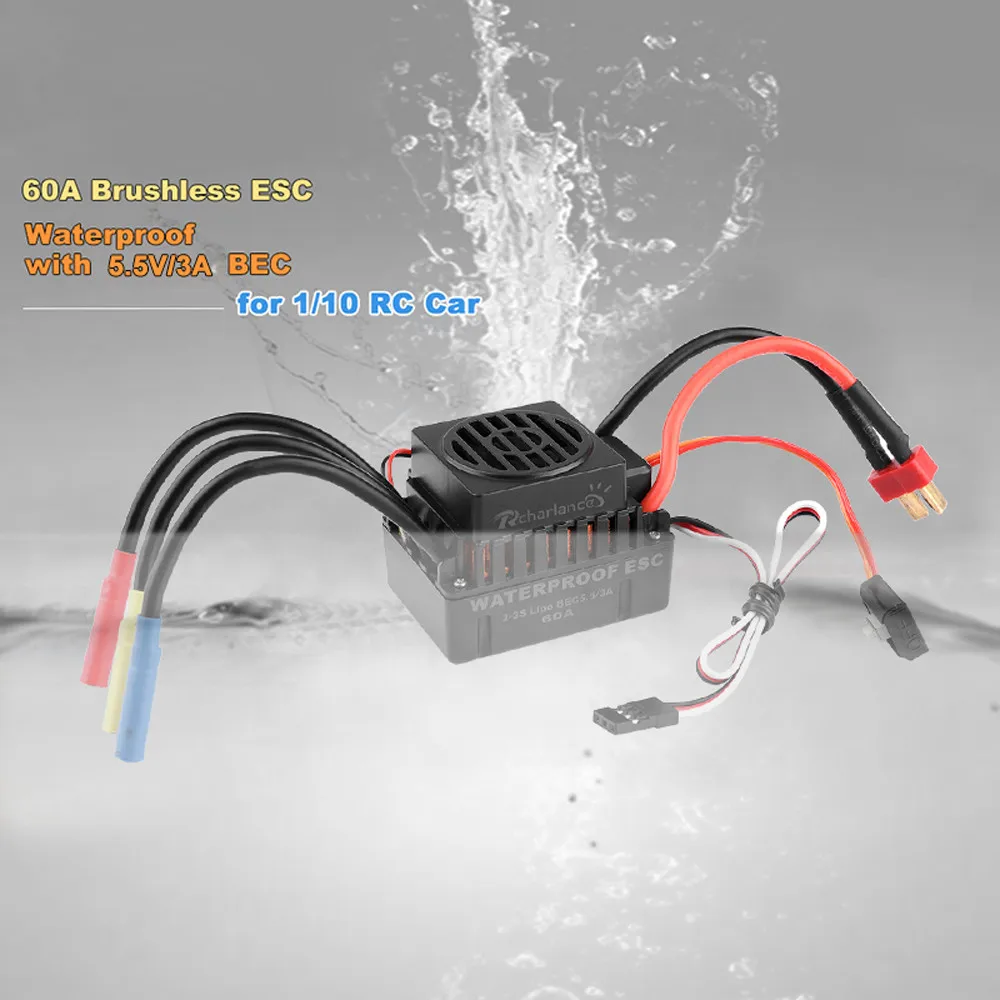 HIINST водонепроницаемый BL3650 4300KV бесщеточный двигатель + 60A ESC комбинированный набор