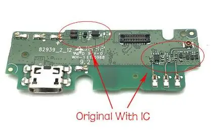 Original With IC Usb порт для зарядки гибкая лента для lenovo K6 Note K6 Note K53a48 док-станция зарядное устройство разъем плата с микрофоном - Цвет: Original With IC