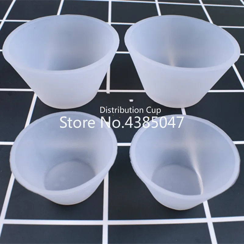 Силиконовая чашка для распределения 1 шт. инструменты клея из смолы со шкалой