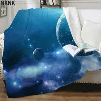 nknk brank psychedelic blanket space 3d print galaxy thin quilt universe plush throw blanket sherpa blanket new premium pattern