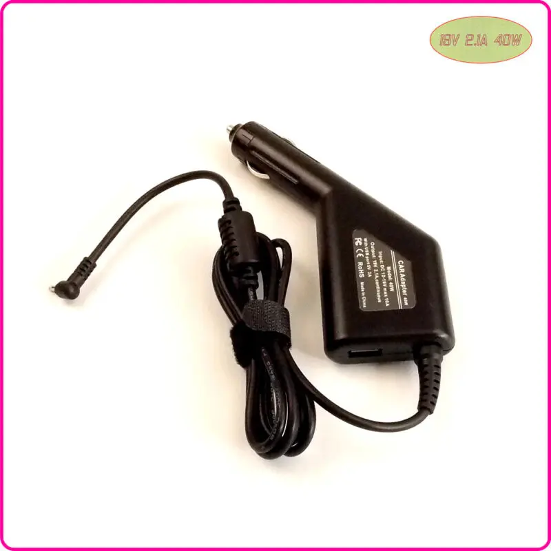 Автомобильный адаптер питания постоянного тока зарядное устройство + USB порт для