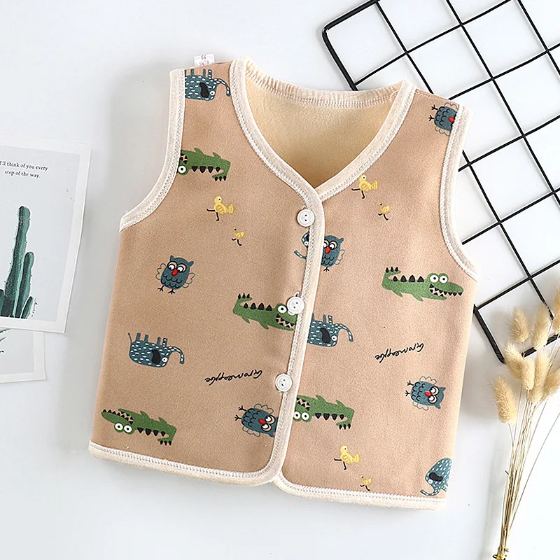 Детская жилетка для маленьких девочек и мальчиков пальто мягкая хлопковая