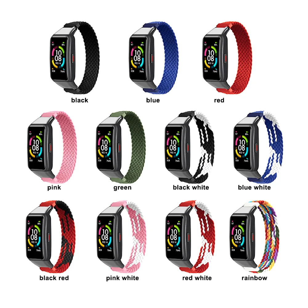 Ремешок нейлоновый для Huawei Honor Band 6 эластичный спортивный браслет смарт-часов |