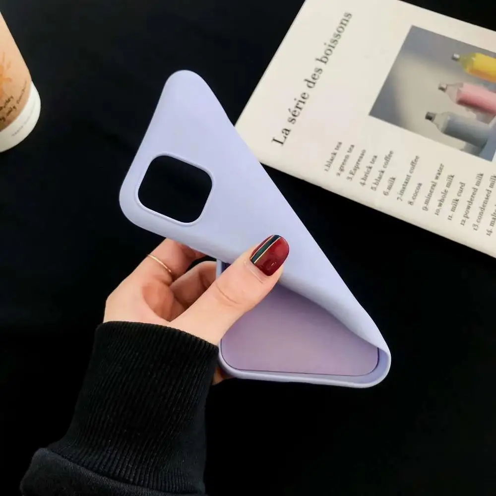 Цветные Чехлы Macron для iPhone 11 Pro X Xr Xs Max мягкий жидкий ТПУ резиновый чехол телефона 6