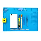 Теплоизоляционный рабочий коврик для ремонта мобильного компьютера, термостойкий силиконовый изоляционный коврик для ремонта BGA пайки