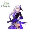 EARLFAMILY 13 см x 7,9 см для Honkai Impact 3, креативный виниловые наклейки на машину Материал, мотоциклетный шлем, чемодан, защита от царапин