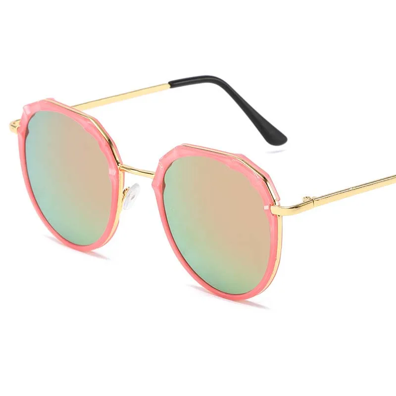 Солнцезащитные очки в металлической оправе UV400 для мужчин и женщин зеркальные с