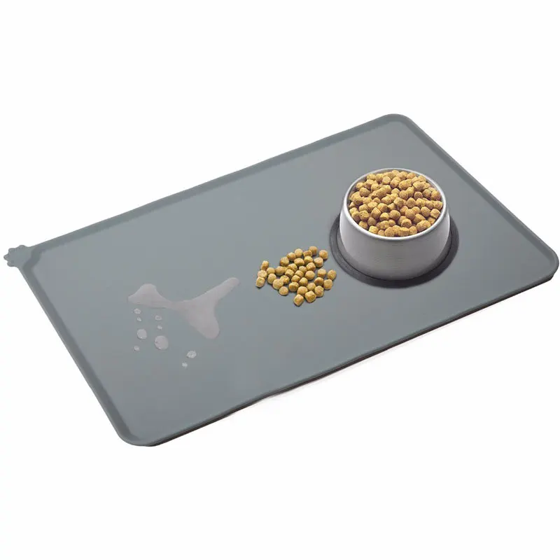 Водонепроницаемый коврик для собак кошек еды силиконовый домашних животных