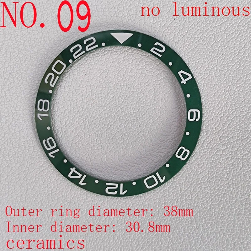 Керамическая рамка подходит для мужских часов 40 мм SUB или GMT внешний диаметр 38