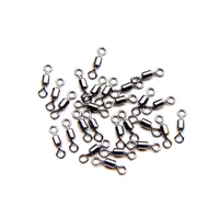 2040pcs fishing barrel bearing rolling swivel solid ring lb lures connector 6 size fishing tackle accessories fish tool