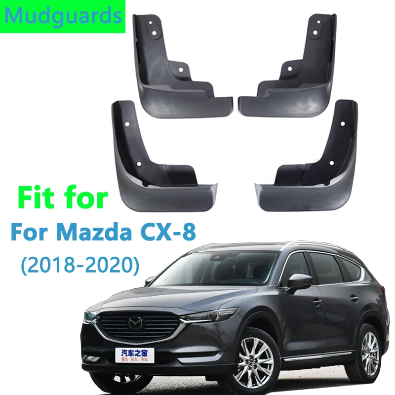 Брызговики для Mazda 4 шт. брызговики 2018 2019 2020 cx8 автомобилей Стайлинг автомобиля