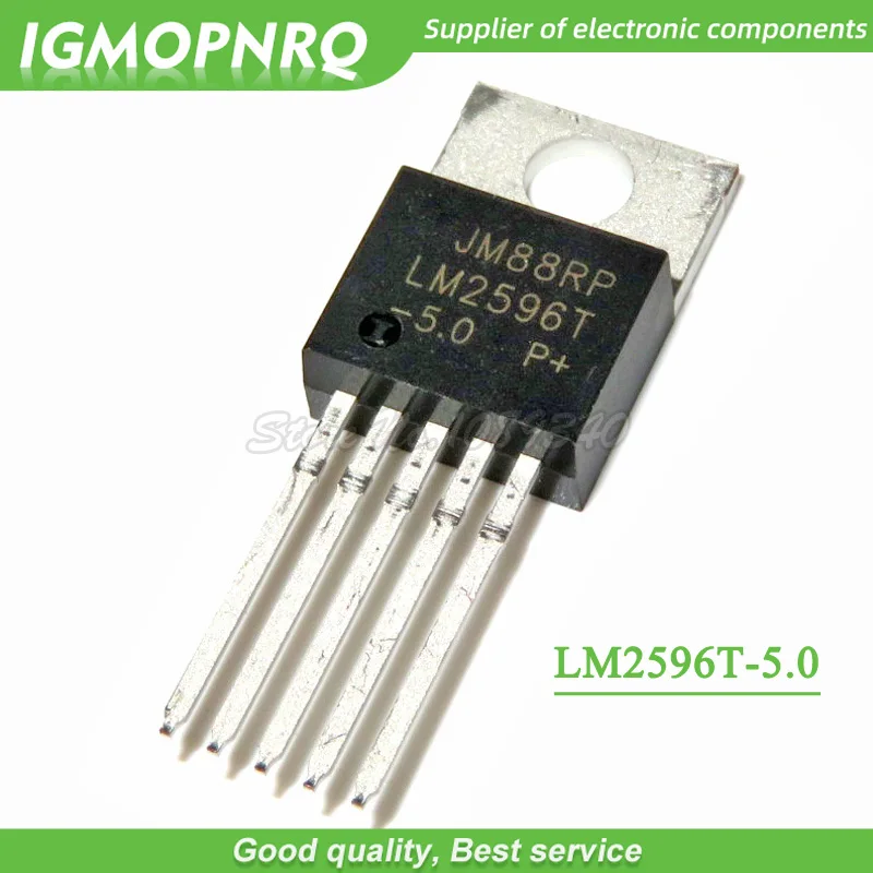 10 шт. LM2596T-5.0 LM2596 LM2596T регуляторы напряжения-Импульсные регуляторы 150 кГц 3A Понижающие VLTG REG TO-220-5