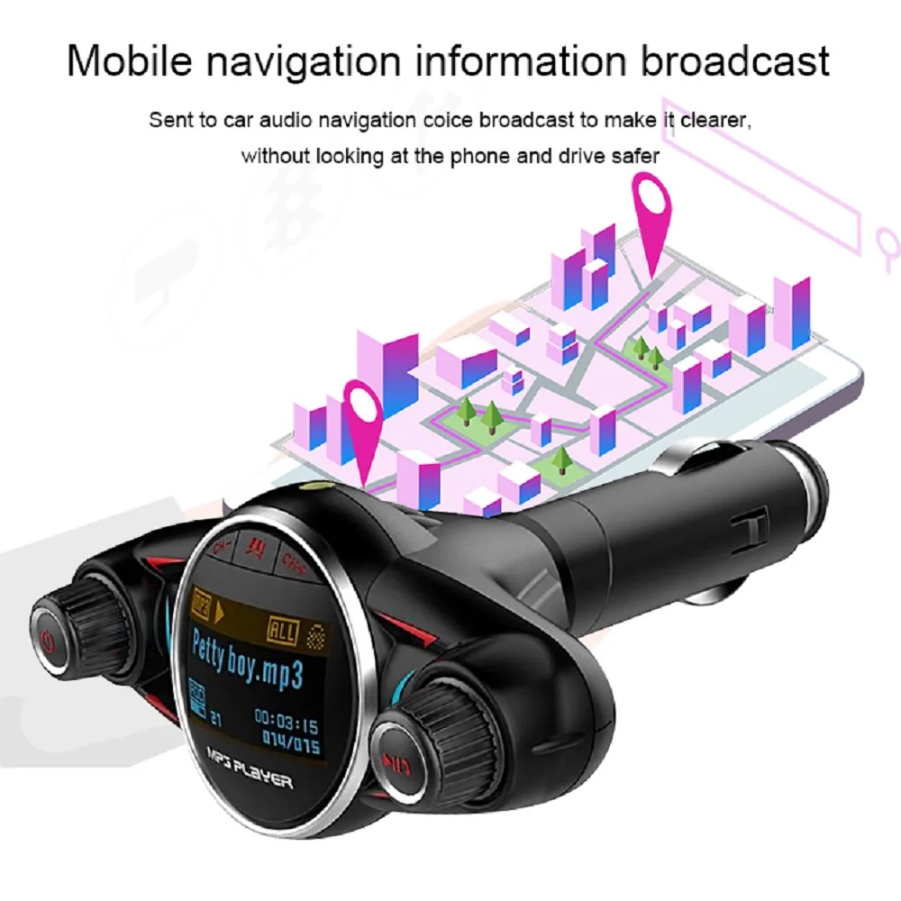 BT08 беспроводной Bluetooth Автомобильный MP3 плеер fm передатчик AUX аудио приемник TF USB