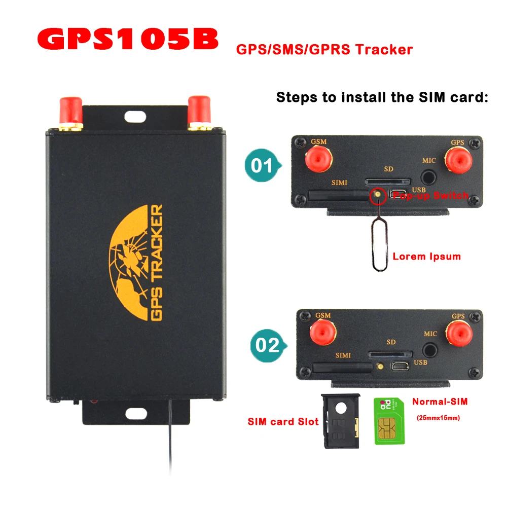 Глобальная система позиционирования многофункциональный автомобильный трекер