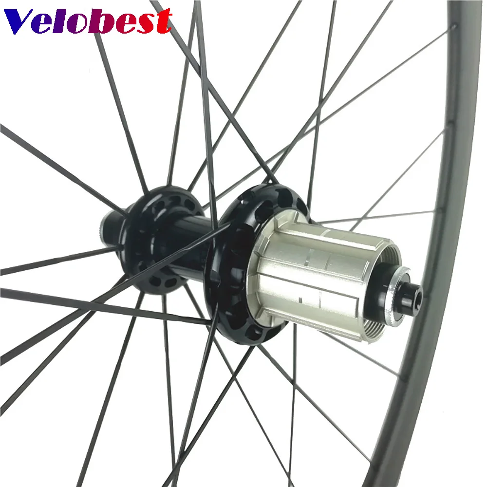 700C Powerway R36 прямой вытяжной ступица Углеродные дорожные велосипедные колеса 50 мм