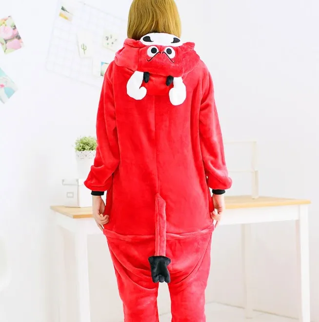 Пижама-кигуруми HKSNG для взрослых фланелевые вечерние чные костюмы комбинезоны