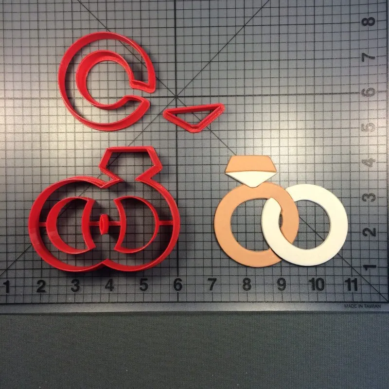 Форма для свадебного торта кекс украшения кольцо с бриллиантом печенья | Дом и