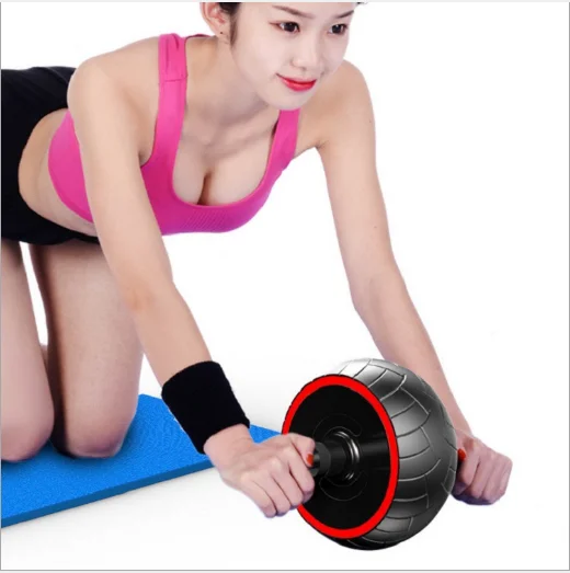 JUFIT без шума абдоминальное колесо Ab ролик тренажер оборудования для фитнеса