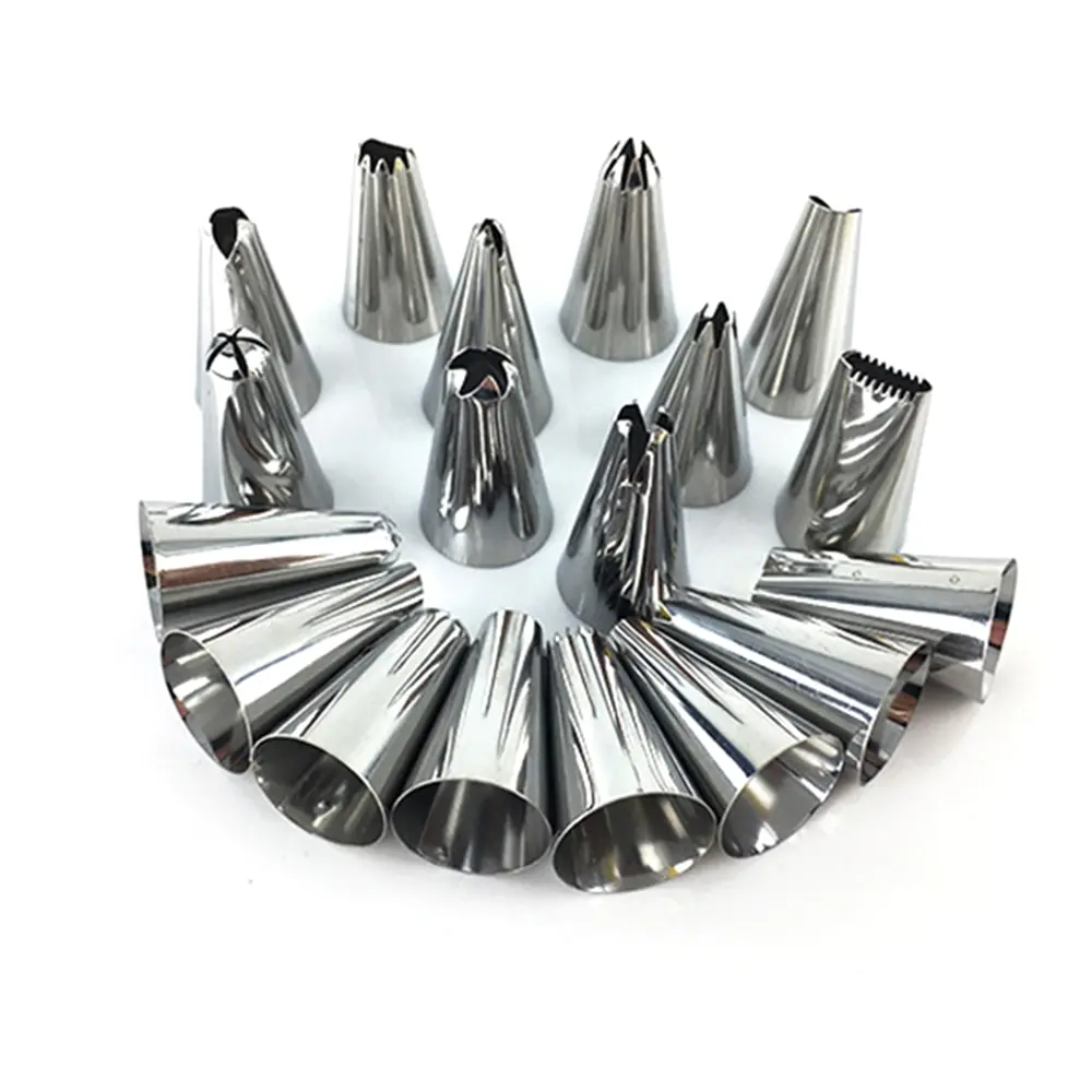 

26pcs Pastry Bag and Nozzles Set Reusable Icing Piping Cream Pastry Nozzles Kitchen Cake Decorating Tools INSTOCK
