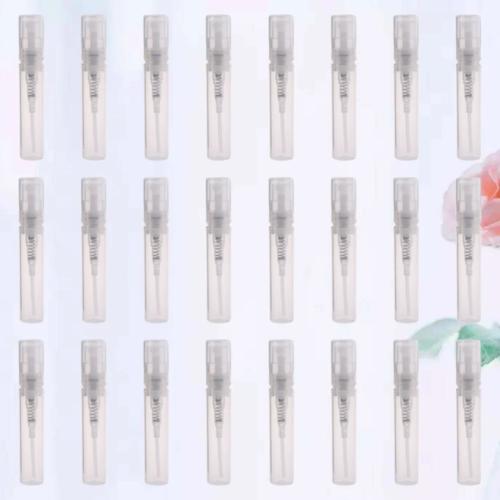 

50 шт Мини-пустой пульверизатор для духов прозрачный спрей бутылки, заполняемый жидкой опрыскиватель (3 мл)