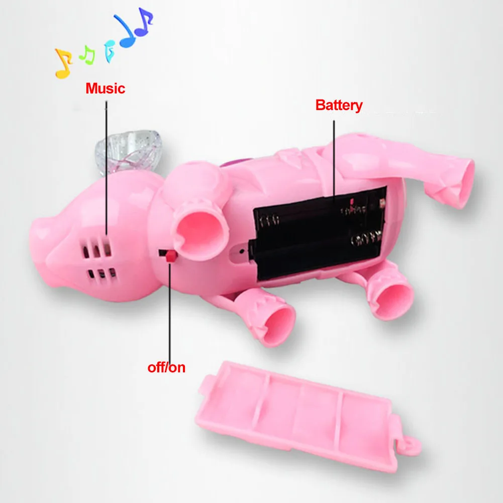 Подарок для детей мигающий уникальный электронный ходячий поросенок забавная