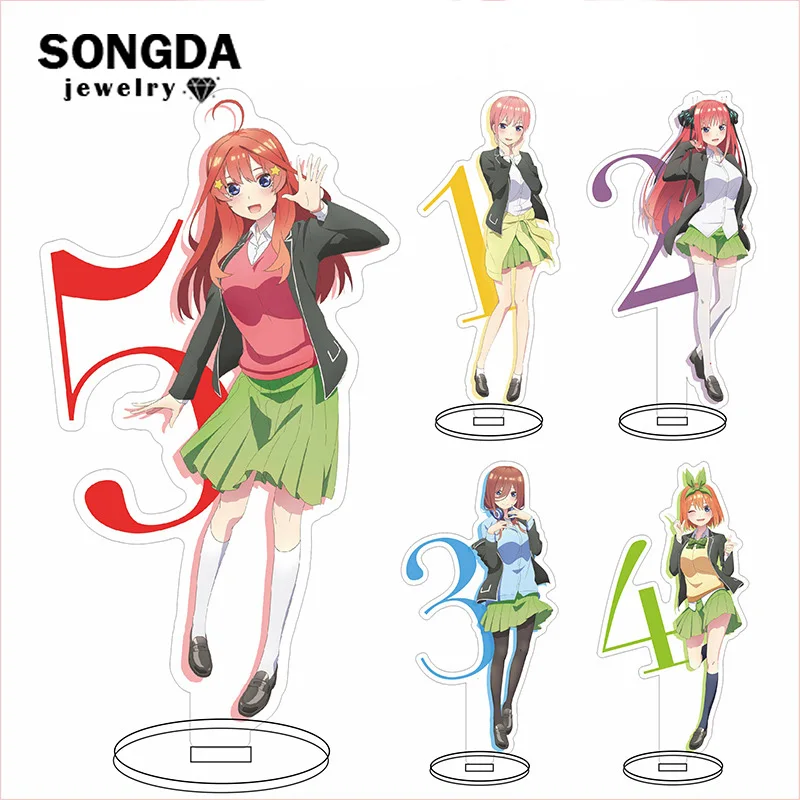

Anime Figure Standing Sign The Quintessential Quintuplets Nakano Ichika Nino Miku Acrylic Model Toy Plate Stand Desk Decor Gifts