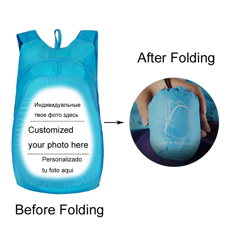 Настроить изображение рюкзак фото печать легкий складной diy сумка мужской