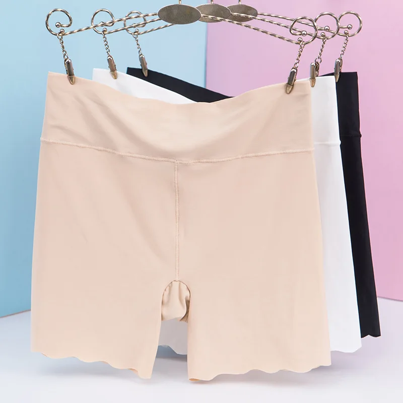 

Summer Women Seamless Pants Women's Stretch Seamless Shorts Mid-Length Safety Briefs Safety Underwear Woman Lingerie Boxer Brief