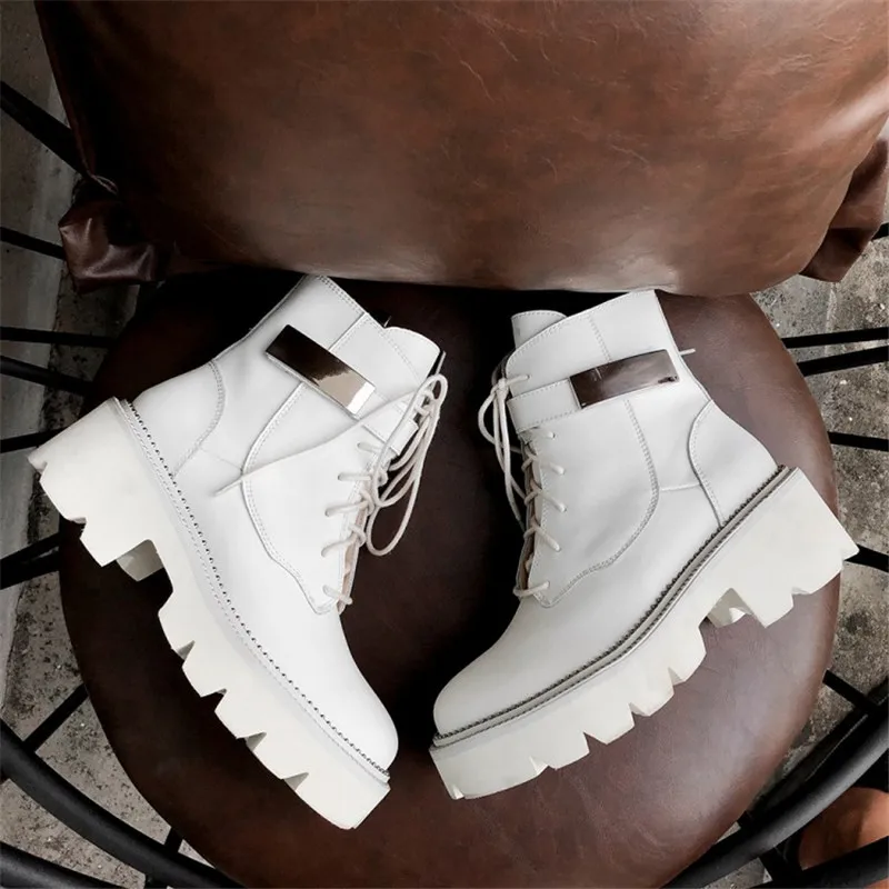 RASMEUP 2020 женские ботинки из натуральной кожи мотоциклетные ботильоны для женщин