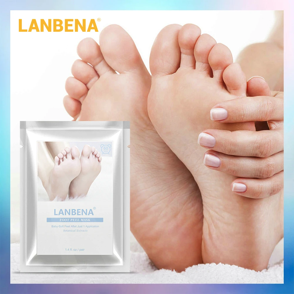 Отшелушивающая маска для ног LANBENA уход за ногами удаление омертвевшей кожи