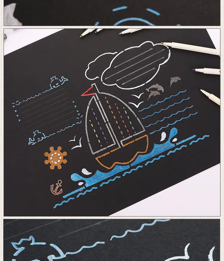 10 цветов STA Doodle металлические школьные товары для рукоделия маркеры Кисть ручка Fineliner Перманентная доска для письма маркерами маркер 04312