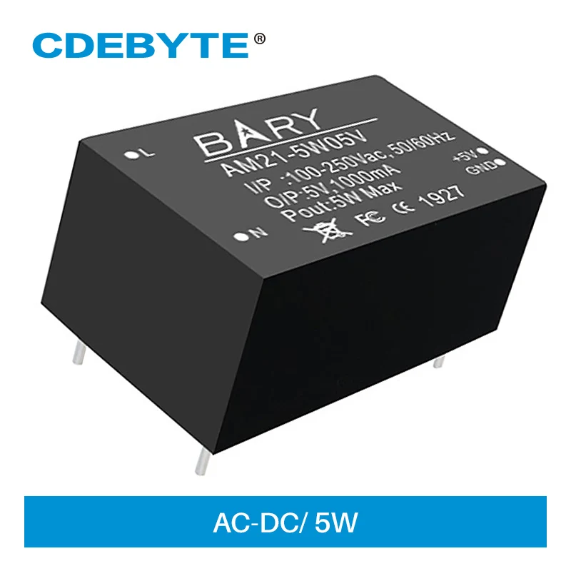 Модуль питания Buck AC DC 5W 60 кГц 78% эффективность AM21 5W05V CDEBYTE 1000mA постоянный ток Шаг