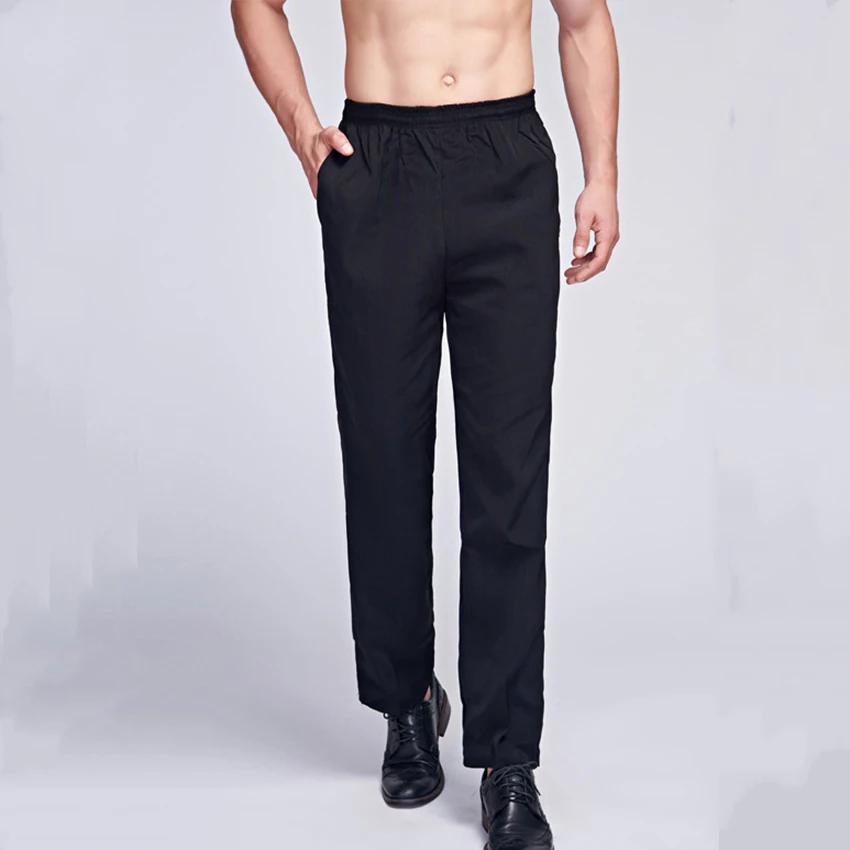 Униформа шеф повара брюки в полоску с эластичной талией одежда для ресторанов и