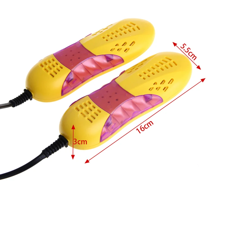 

220V 10W EU Plug Racing Car Shape Light Voilet Shoe Dryer Odor Deodorant Heater