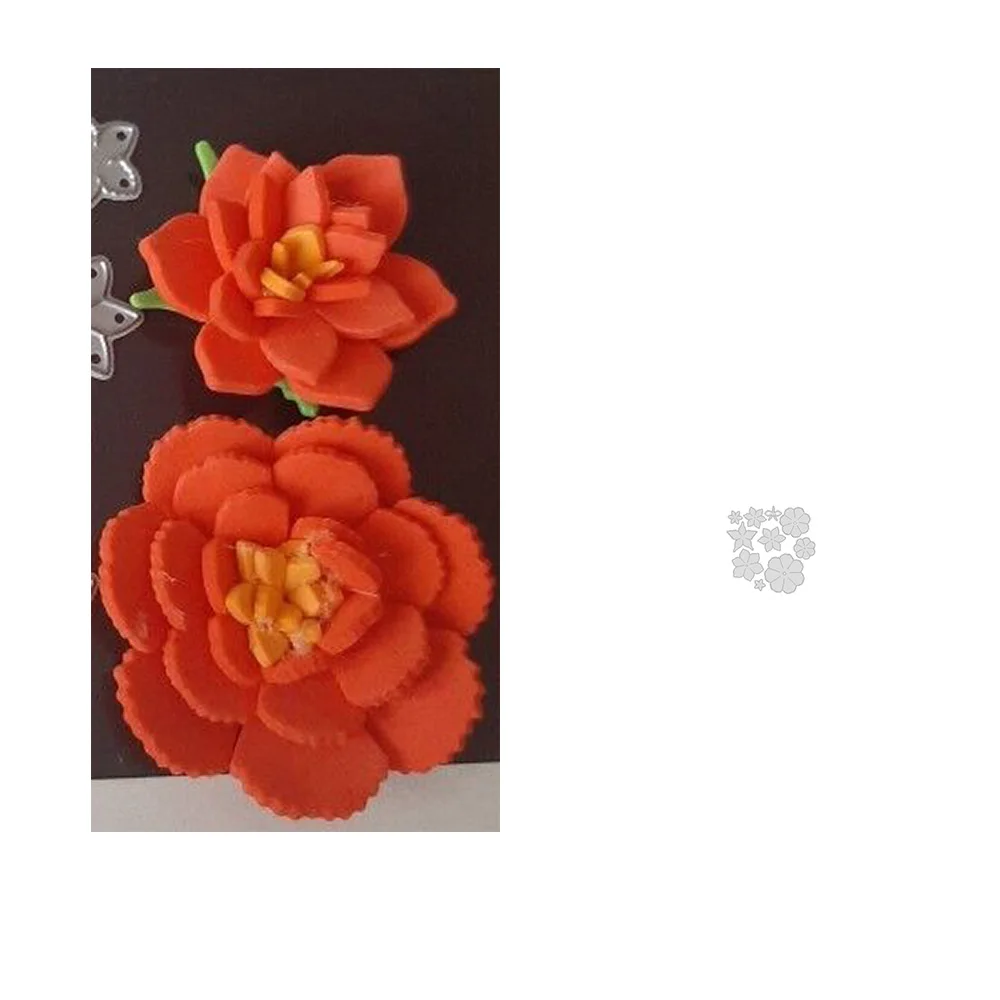 

New Flowers Set Metal Cutting Dies for DIY Scrapbooking Album Paper Gift Cards Decorative Crafts Embossing Die Cuts