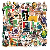 103050pcs boxer conor mcgregor stationery sticker for car laptop pvc backpack home decal pad waterproof classic toys gifts