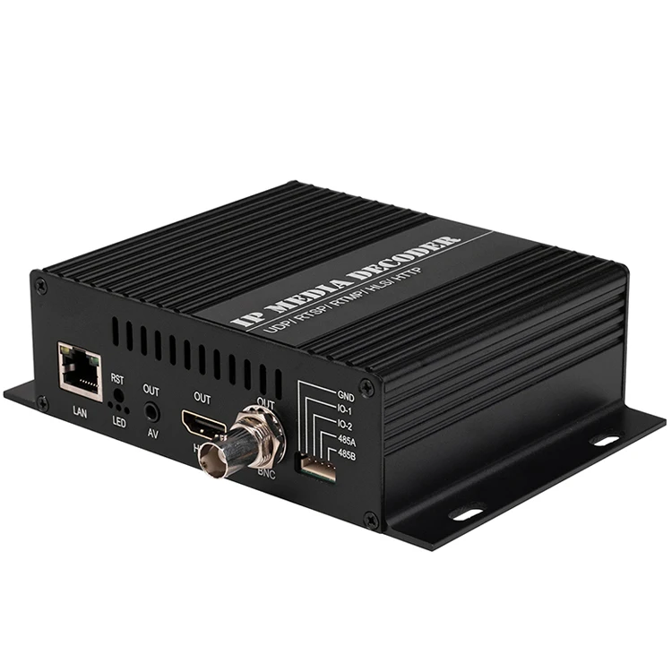 H.265 H.264 Ultra HD 4K видео аудио декодер IP потоковый к HDMI + CVBS AV поддержка выход для