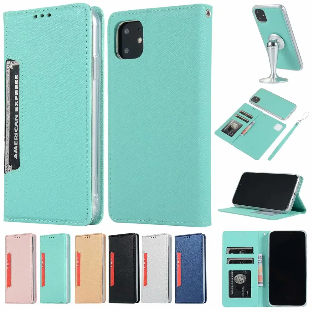 Съемный магнитный флип-чехол для iPhone 11 Pro Max Xs Xr 8 7 6 Plus SE 2020 чехол-книжка из
