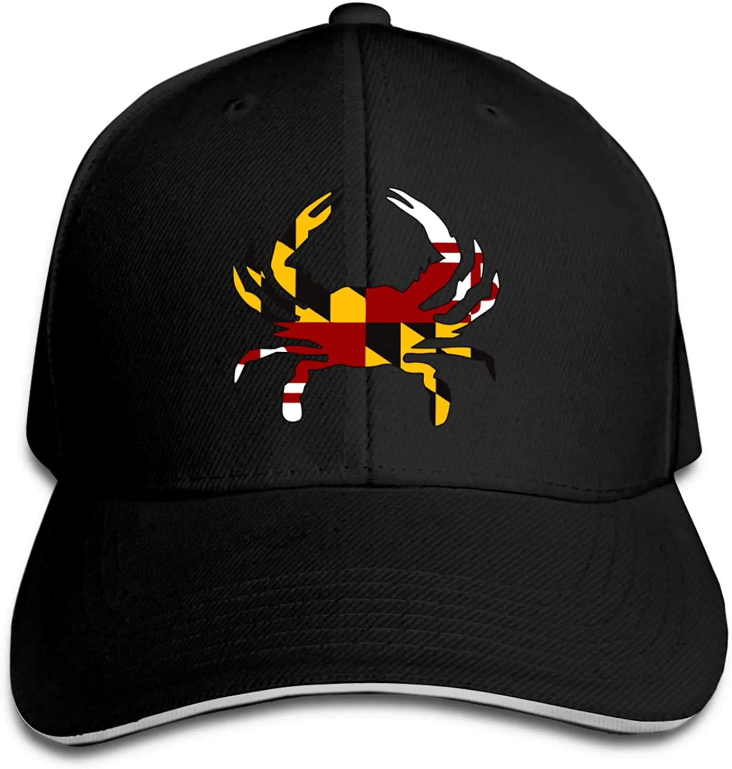 

Maryland Flag Crab Men & Women Casquette Fashion Baseball Hat Classic Sandwich Cap