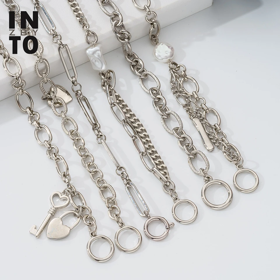 Женский браслет на запястье Into Punk Curb массивный металлический ювелирное изделие в