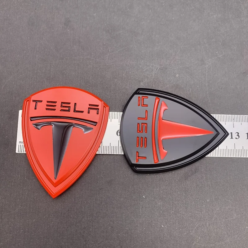 Металлический 3D стикер для тюнинга автомобиля Tesla Model 3 S X наклейки с логотипом на