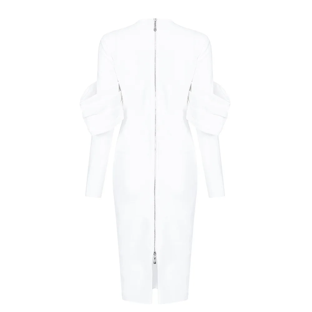 Новинка 2020 весенне-осеннее Пышное Платье с длинным рукавом женское модельное