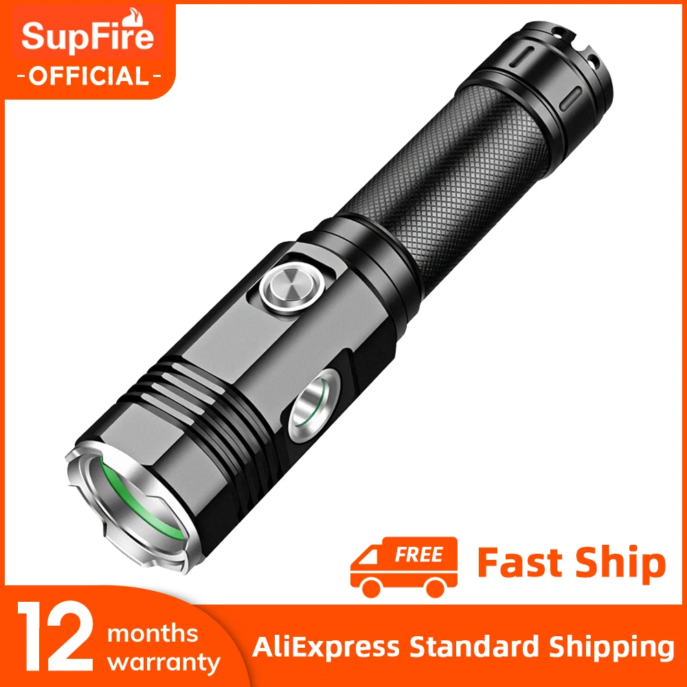 

Supfire G3 New Powerful flashlight White + UV Dual Light Source, 365nm Scorpion Money Detector Pet Stains Hunting Marker Checker