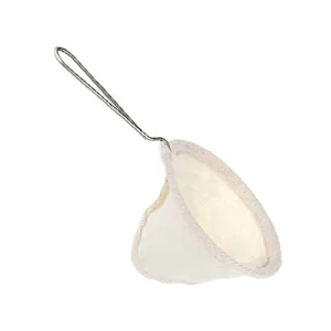 Многоразовый фильтр для кофе с ручкой из нержавеющей стали, фланелевый сетчатый фильтр