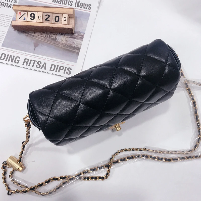 

Ladies' new explosive style leather square simple fashion all-match compact shoulder bag messenger bag