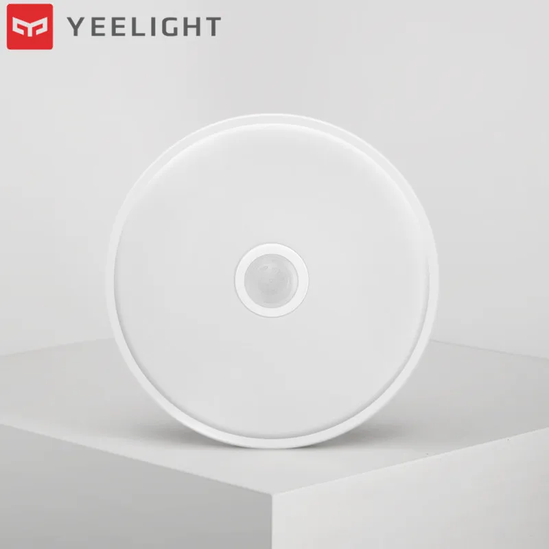 Белый Xiaomi Mijia Yeeligh t сенсор светодиодный потолочный мини-датчик движения человеческого тела умный анти-москитный ночник для дома - Цвет: Белый