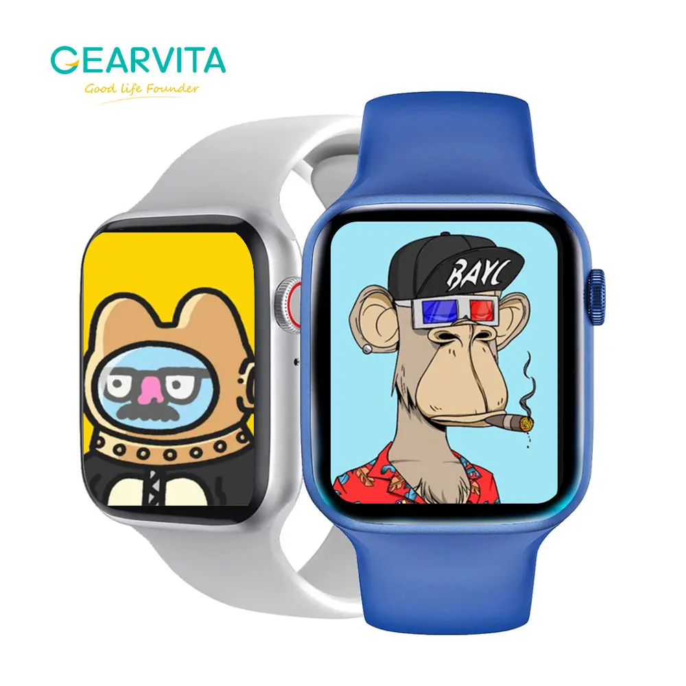 

GEARVITA HW12 Smartwatch Men Women Bluetooth Call Custom Dial Heart Rate Blood Oxygen/Pressure Smart Watch W37 DT100 Pro Plus