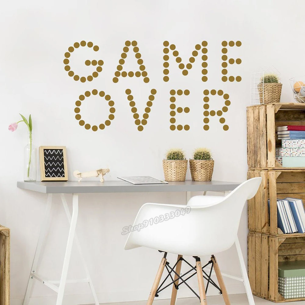 

Игра наклейка на стену игры over наклейка видео настенный игровой стикер наклейка геймера декор для игровой комнаты геймер игровая зона декор для мальчиков-подростков, B097